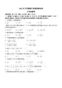 湖南省娄底市涟源市2023-2024学年七年级上学期期中数学试题