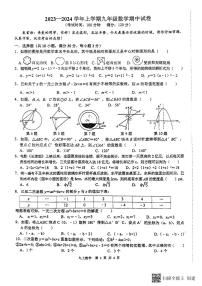 河南省新乡市第十中学2023-2024学年上学期九年级上学期期中考试数学试卷