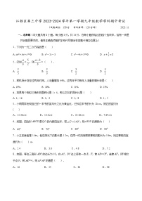 江苏省扬州市江都区第三中学2023-2024学年九年级上学期期中数学试卷