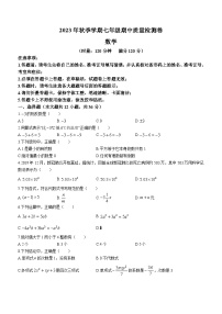 湖南省娄底市市直学校联考2023-2024学年七年级上学期期中数学试题