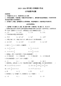 湖北省荆州市2023-2024学年七年级上学期期中数学试题