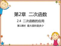 北师大版九年级下册4 二次函数的应用课文配套课件ppt