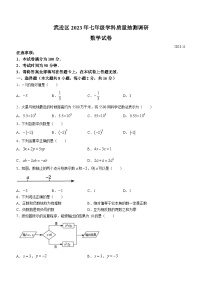 江苏省常州市武进区2023-2024学年七年级上学期期中数学试题(无答案)