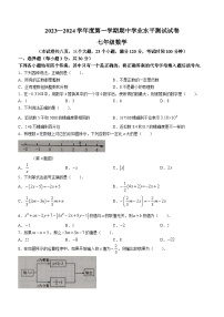 河南省驻马店市遂平县2023-2024学年七年级上学期期中数学试题