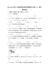 广东省深圳市龙岗区华附集团2023-2024学年七年级上学期期中数学试卷