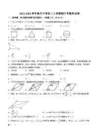 广东省佛山市南海区桂城街道映月中学2023-2024学年九年级上学期期中数学试题