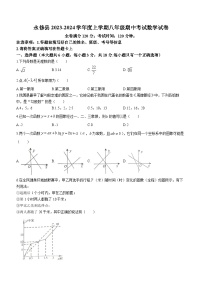 江西省九江市永修县2023-2024学年八年级上学期期中数学试题