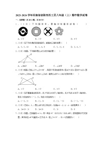 河南省洛阳市西工区2023-—2024学年八年级上学期期中数学试卷