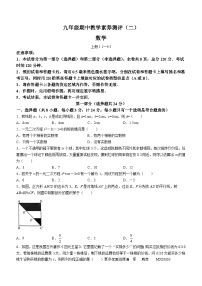 34，陕西省榆林市子洲县周家硷中学2023-2024学年八年级上学期期中数学试题(无答案)