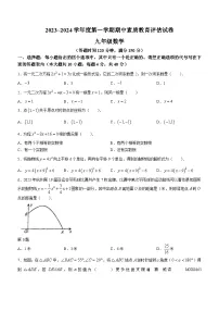 安徽省芜湖市2023-2024学年九年级上学期期中数学试题
