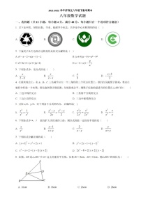 2021-2022学年济南市济阳区八年级下期中数学试卷（含答案）