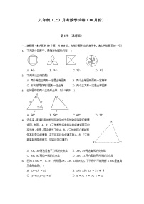 八年级上学期月考数学试卷（10月份） (6)