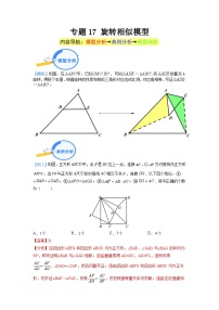 专题17 旋转相似模型 2024年中考数学核心几何模型重点突破（全国通用）