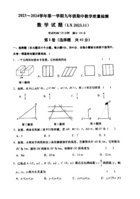 2023.11济南历下区九年级上数学期中试题(含答案)