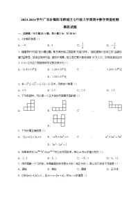 2023-2024学年广东省揭阳市榕城区七年级上学期期中数学质量检测模拟试题（含解析）