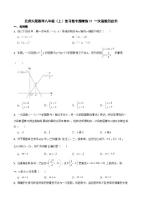 北师大版数学八年级（上）复习微专题精炼11 一次函数的应用