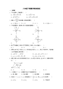 人教版数学8年级下册 期末课时练1