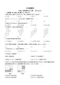 湖南省衡阳第八中学教育集团2023-2024学年七年级上学期期中数学试题(无答案)