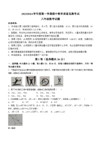 山东省济宁市曲阜市2023-2024学年八年级上学期期中数学试题