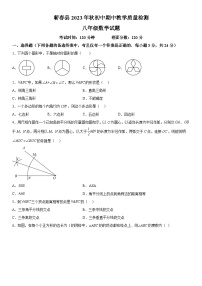 湖北省黄冈市蕲春县2023-2024学年八年级上学期期中数学试题  含答案解析