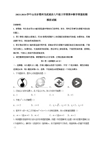 2023-2024学年山东省德州市武城县九年级上学期期中数学质量检测模拟试题（含解析）