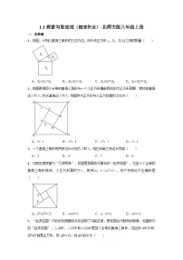 北师大版八年级上册1 探索勾股定理当堂达标检测题