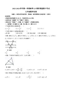 安徽省蚌埠G5教研联盟2023-2024学年九年级上学期期中数学试题