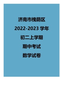 2022.11济南槐荫区八上期中数学试卷（含答案）