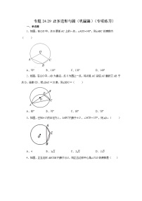 人教版九年级数学上册 24.29 正多边形与圆（巩固篇）（专项练习）