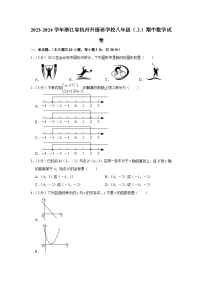 浙江省杭州外国语学校2023—2024学年上学期八年级期中数学试卷