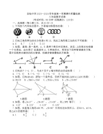 辽宁省盘锦市兴隆台区实验中学2023-2024学年 八年级上学期期中数学试题