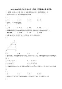 2023-2024学年北京市房山区九年级上学期期中数学试卷（含解析）