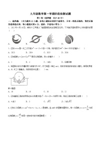 山东省德州市平原县三校联考2023-2024学年九年级上学期期中数学试题