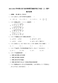 浙江省宁波市海曙区储能学校2023—-2024学年上学期八年级期中数学试卷