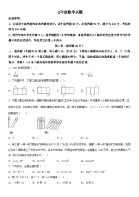 山东省菏泽市牡丹区2023-2024学年七年级上学期期中数学试题（含解析）