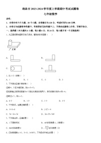 江西省九江市瑞昌市2023-2024学年七年级上学期期中数学试题（含答案解析）