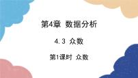 初中数学青岛版八年级上册4.3 众数评课课件ppt