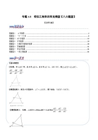 北师大版九年级数学上册 专题4.8 相似三角形的常见模型【八大题型】（举一反三）（学生版）