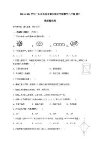 2023-2024学年广东省东莞市黄江镇上学期数学八年级期中模拟测试卷（含答案）