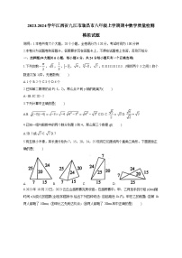 2023-2024学年江西省九江市瑞昌市八年级上学期期中数学质量检测模拟试题（含答案）