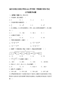 浙江省温州市瑞安市部分学校2023-2024学年七年级上学期期中联合数学试题（含解析）