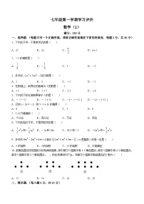 河南省新乡市原阳县路寨乡贾村实验学校2023-2024学年七年级上学期期中数学试题