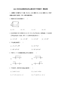 2022年河北省秦皇岛市山海关区中考数学一模试卷（Word版 无答案）