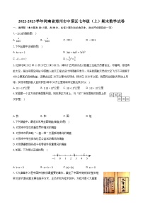 2022-2023学年河南省郑州市中原区七年级（上）期末数学试卷（含答案解析）