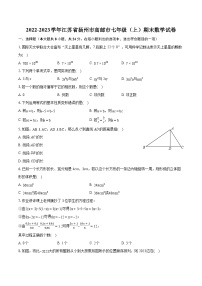 2022-2023学年江苏省扬州市高邮市七年级（上）期末数学试卷（含答案解析）