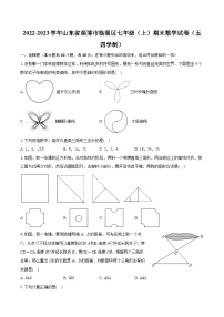 2022-2023学年山东省淄博市临淄区七年级（上）期末数学试卷（五四学制）（含答案解析）