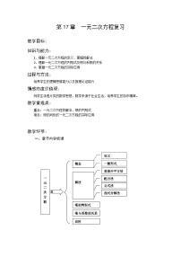 沪科版八年级下册17.1 一元二次方程教案设计