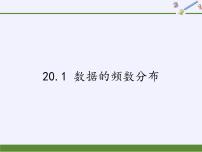 沪科版八年级下册20.1 数据的频数分布授课课件ppt