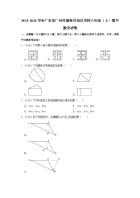 广东省广州市越秀区知用学校2023-2024学年八年级上学期期中数学试卷