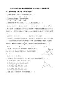 广东省茂名市高州市十二校联考2023-2024学年九年级上学期12月月考数学试题